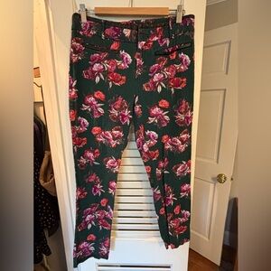 Anthropologie Cartonnier Charlie Ankle Floral Pants